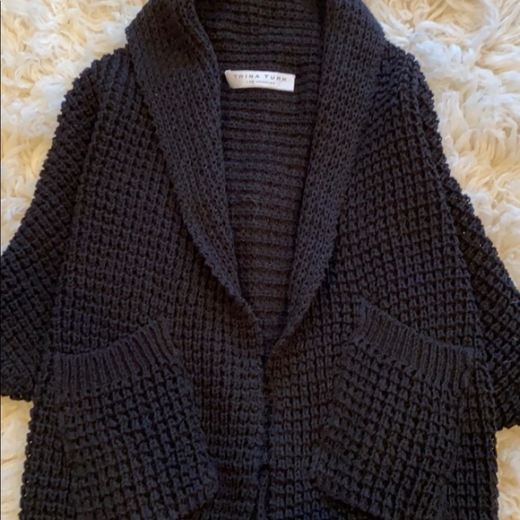 EUC Trina Turk crochet sweater - Picture 6 of 7